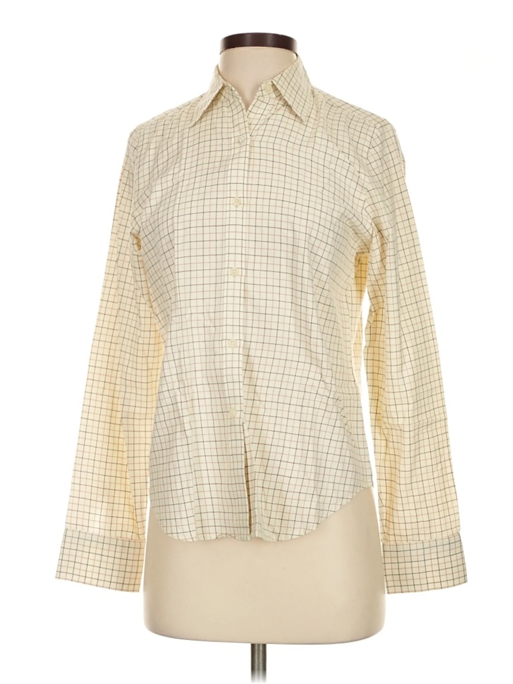Lauren Ralph Lauren Button Up Shirt Women S Plaid L/S Preppy Luxury